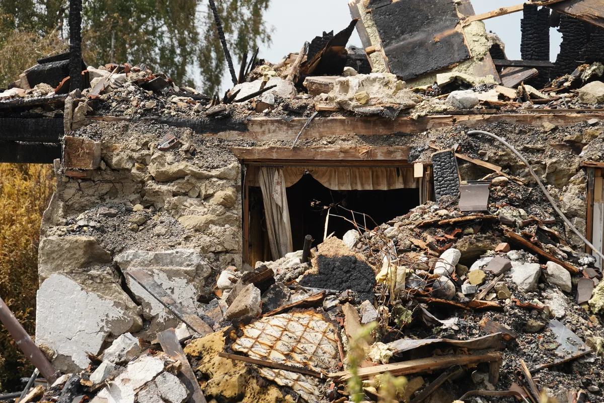 Brandruine bei Tagelswangen.